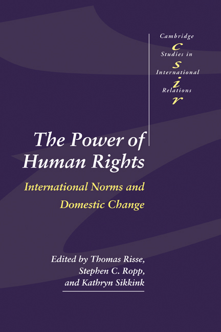 Book cover of The Power of Human Rights: International Norms and Domestic Change by Kathryn Sikkink Book cover of The Power of Human Rights: International Norms and Domestic Change by Kathryn Sikkink